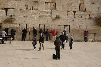 Men Praying at the Western Wall